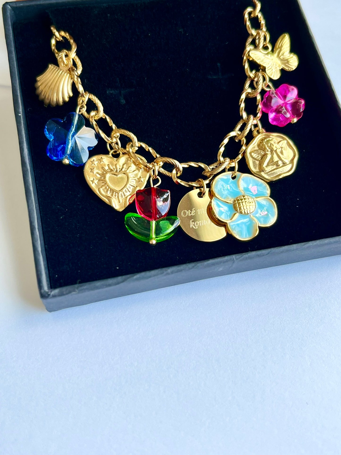 Bracelet charms et gravure personnalisé