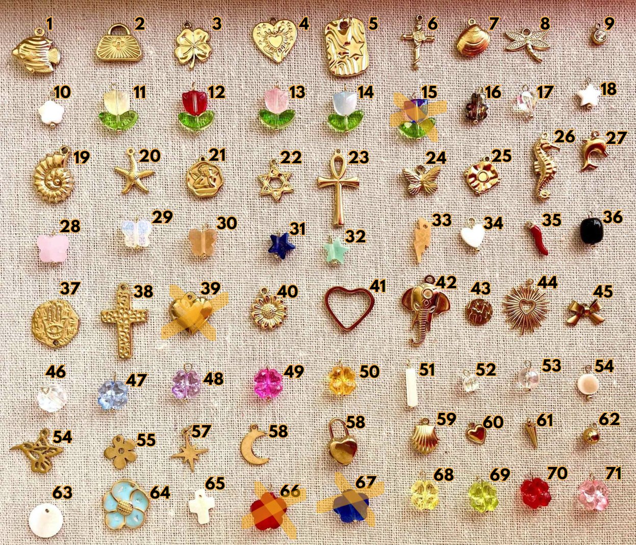 Charms bracelets et colliers acier inoxydable, perles - bijoux personnalisés