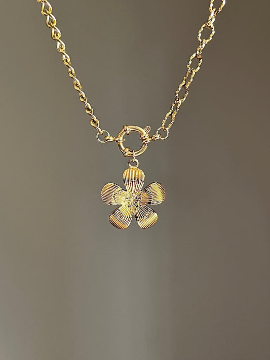 Collier charms personnalisable asymétrique doré