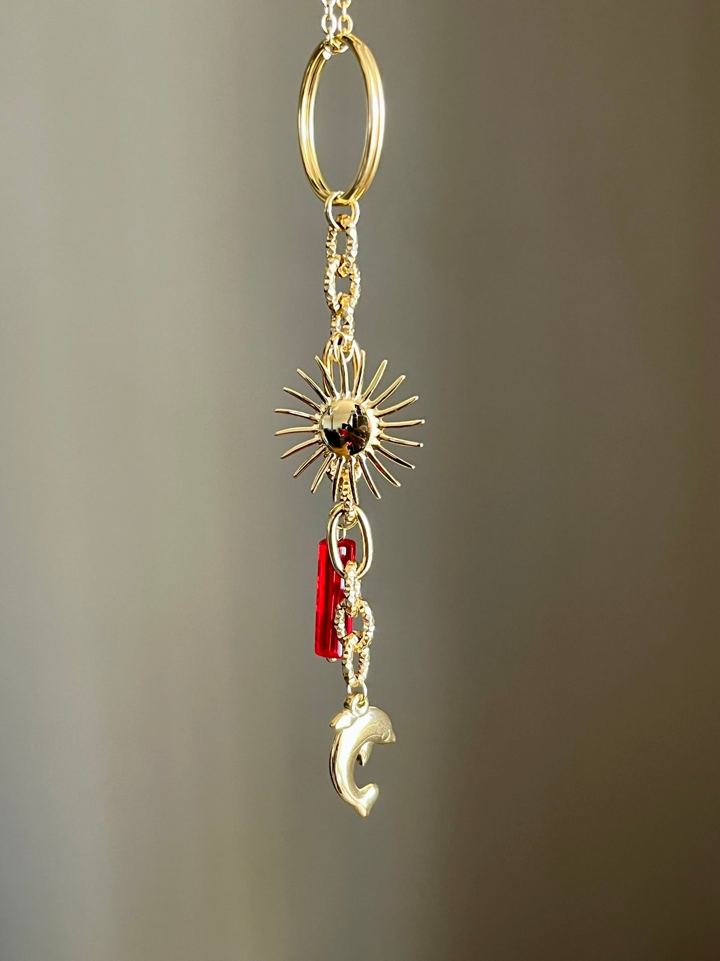 Porte clés charms personnalisable doré