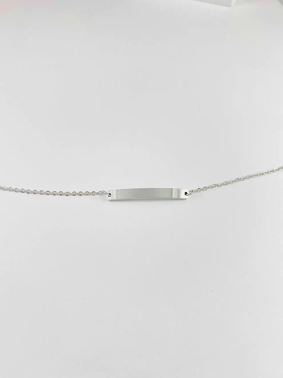 Bracelet gourmette personnalisé gravé - SACHA - Chouette Merveille- bijoux personnalisés