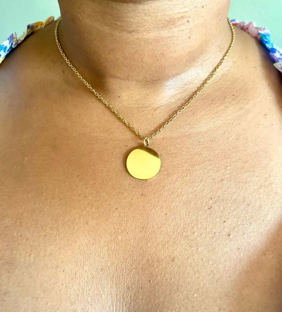 Collier à graver - MAÉ - Chouette Merveille - bijoux personnalisés