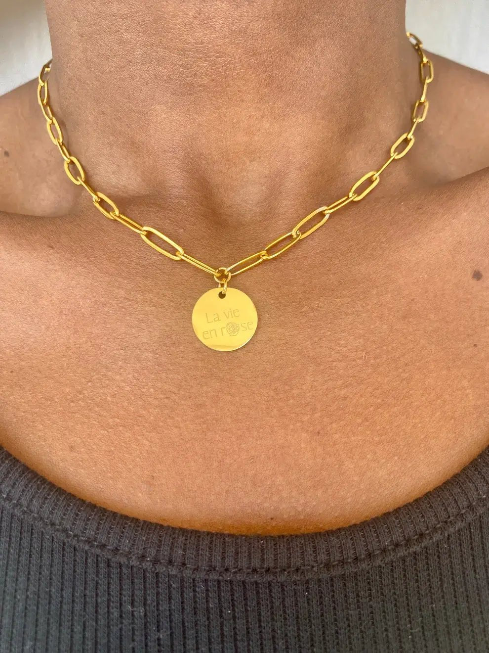 Collier personnalisé court - KARINE - Chouette Merveille - cadeaux personnalisés