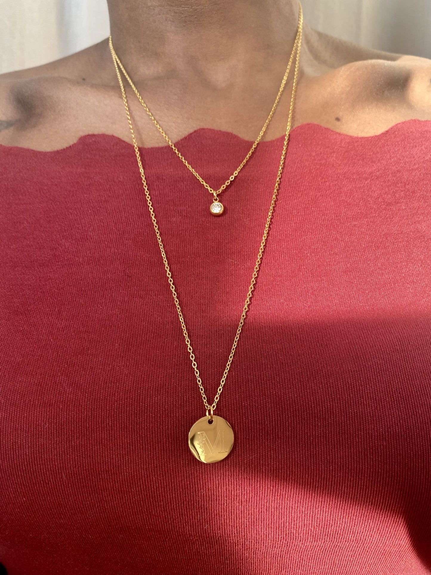 Collier personnalisable double rangs EMMA - bijoux personnalisés
