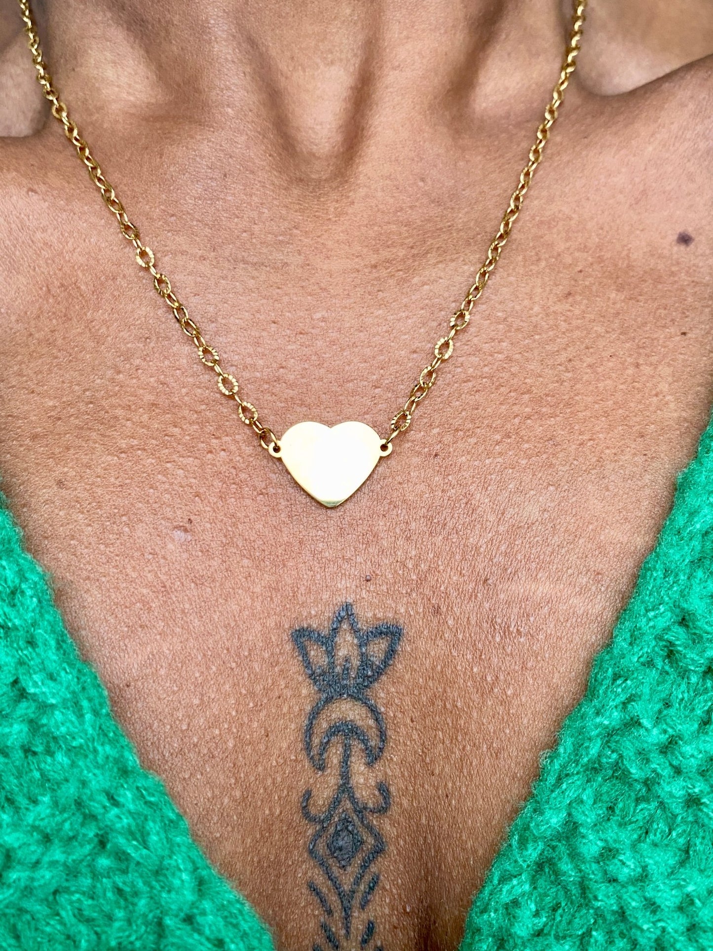 Collier personnalisé coeur gravé Lovely - bijoux personnalisés