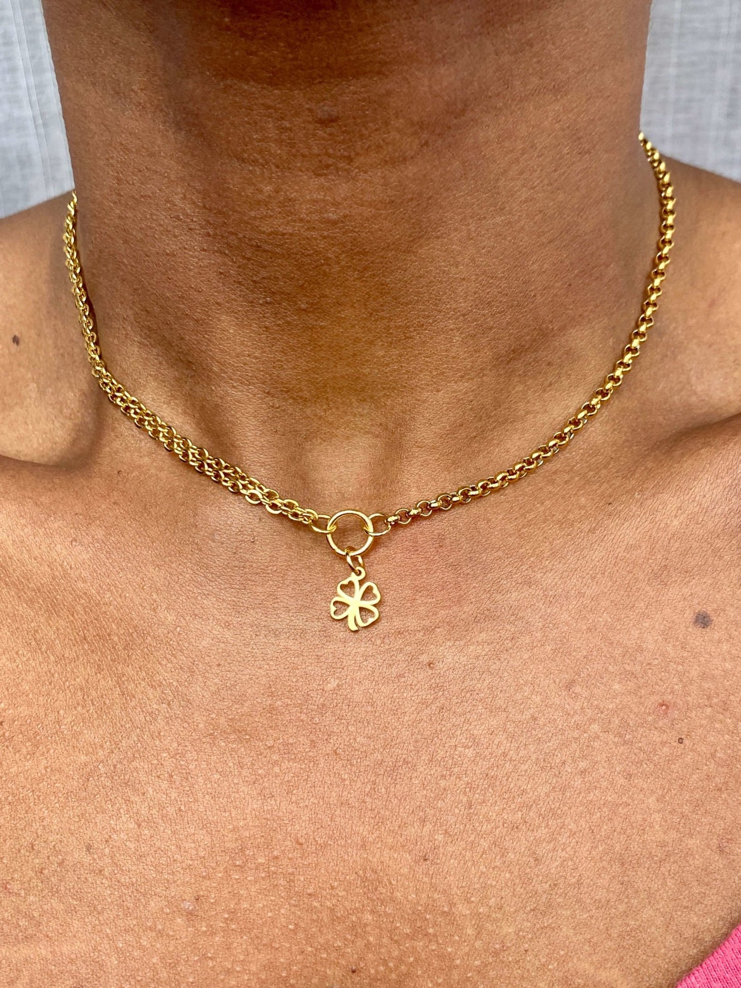 Collier personnalisé asymétrique court LOLA - bijou personnalisé