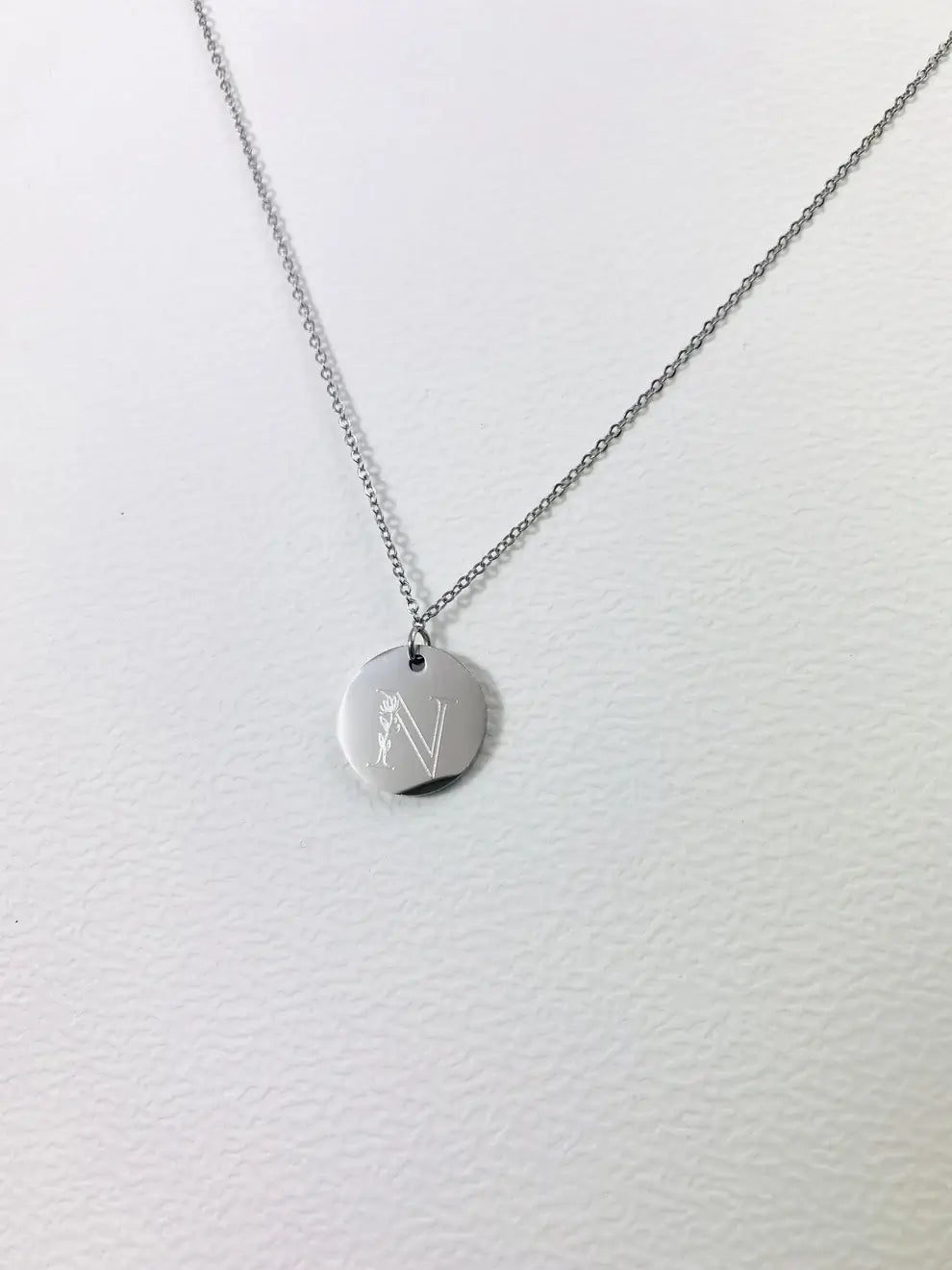 Collier personnaliséable initiale - FLEUR - Chouette Merveille cadeau personnalisé femme
