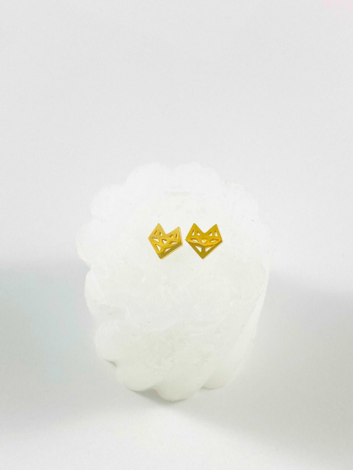 Boucles d'oreilles coeur CORALINE - bijoux acier inoxydable