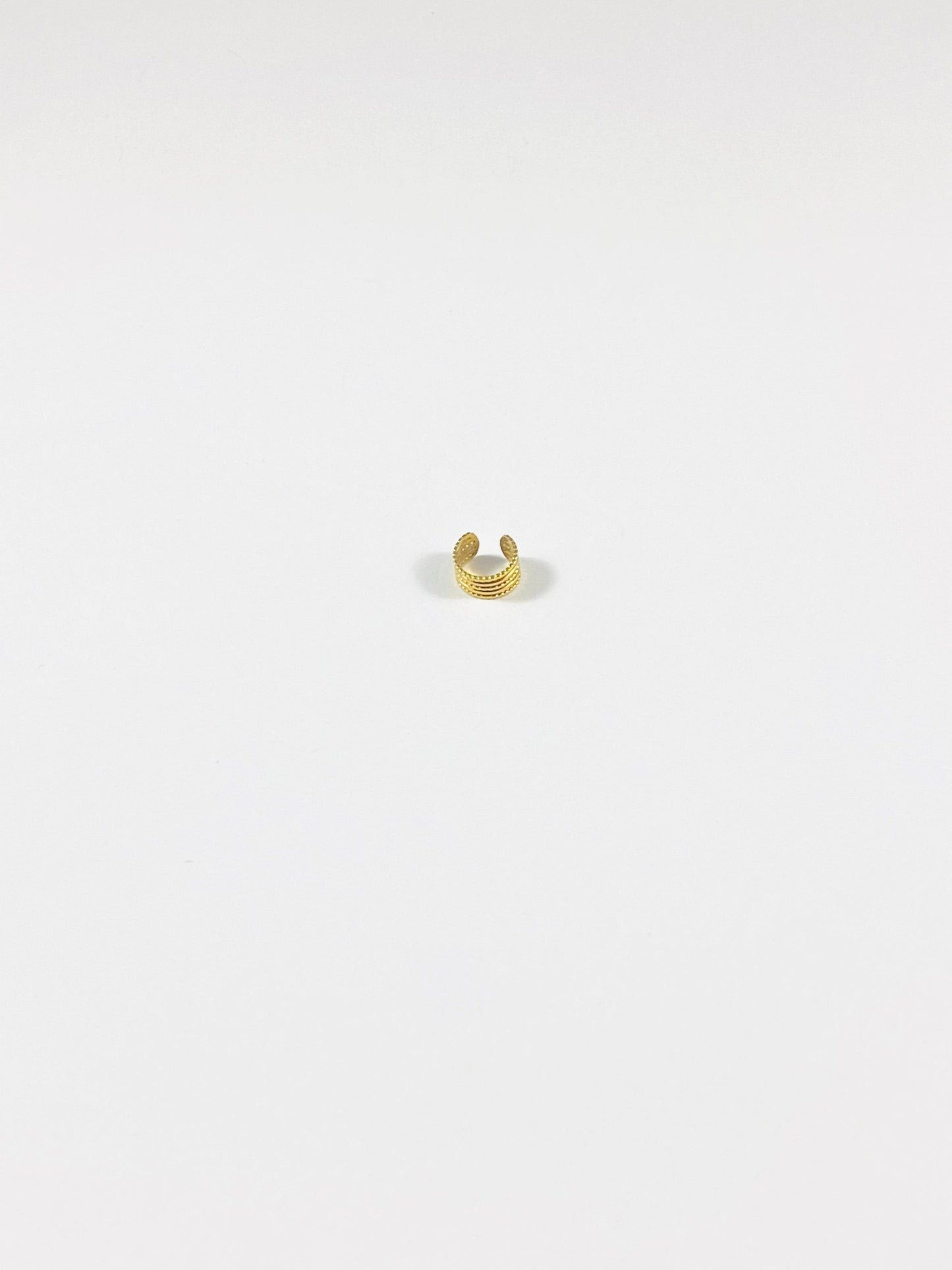 Ear cuff doré à l'or fin CYNTHIA- bijoux acier inoxydable