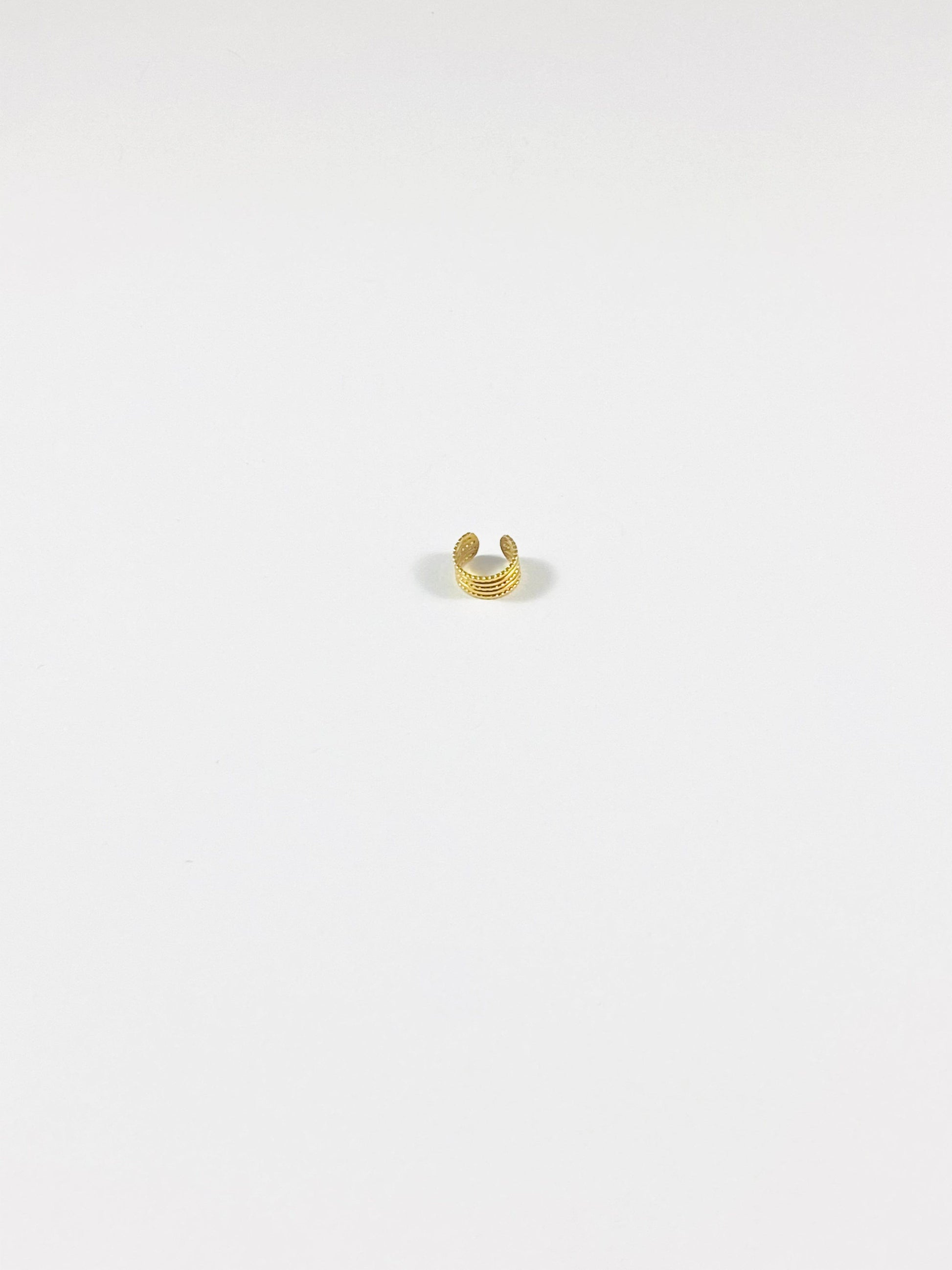 Ear cuff doré à l'or fin CYNTHIA- bijoux acier inoxydable
