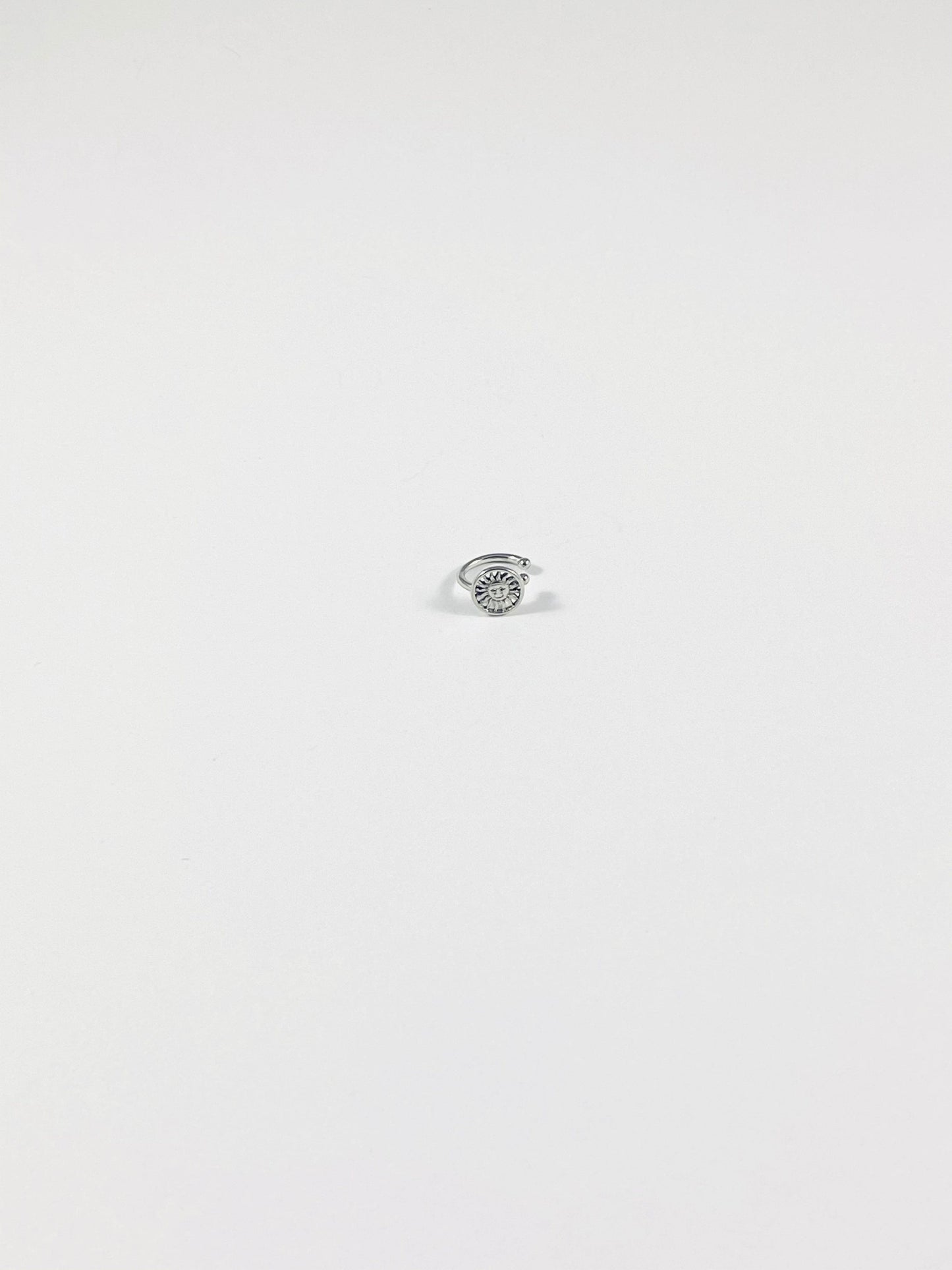 Ear cuff argenté SOLINA - bijoux acier inoxydable