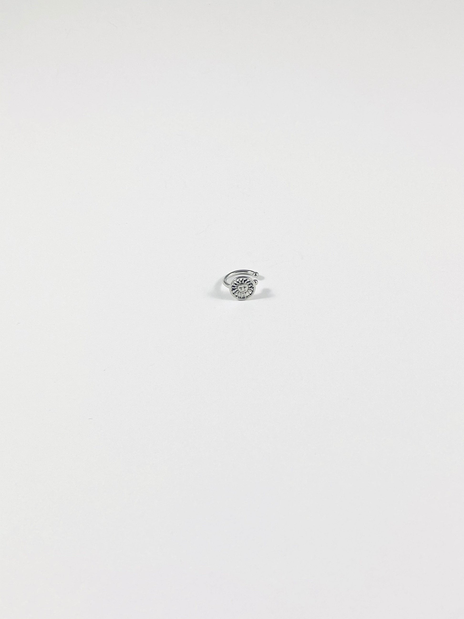 Ear cuff argenté SOLINA  - bijoux acier inoxydable