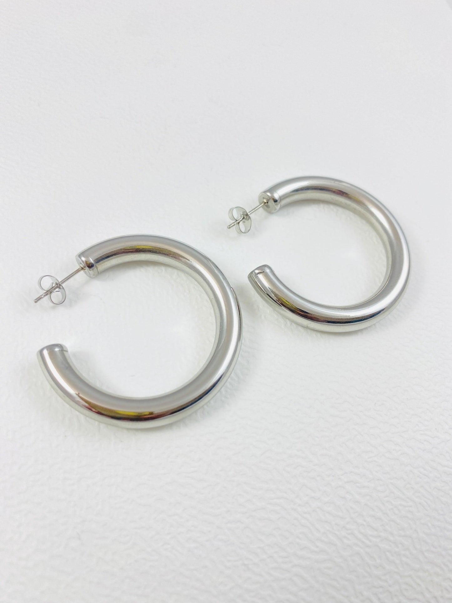 Boucles d'oreilles créoles BELINDA - Chouette Merveille - bijoux acier inoxydable