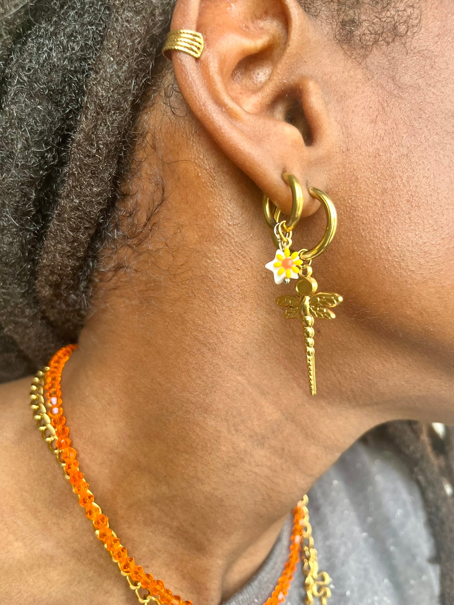 Boucles d'oreilles charms à personnaliser