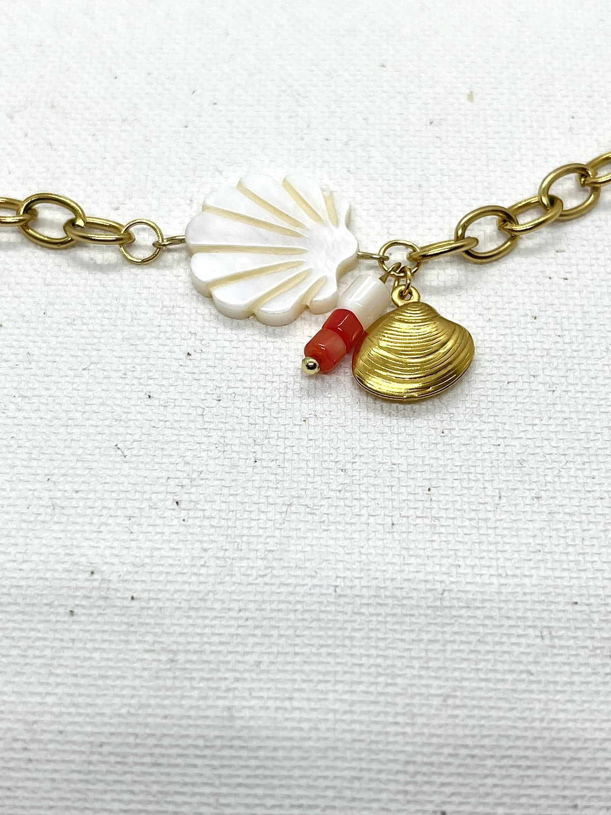 Bracelet charm et  nacre personnalisables NAYADE non porté - bijoux personnalisés