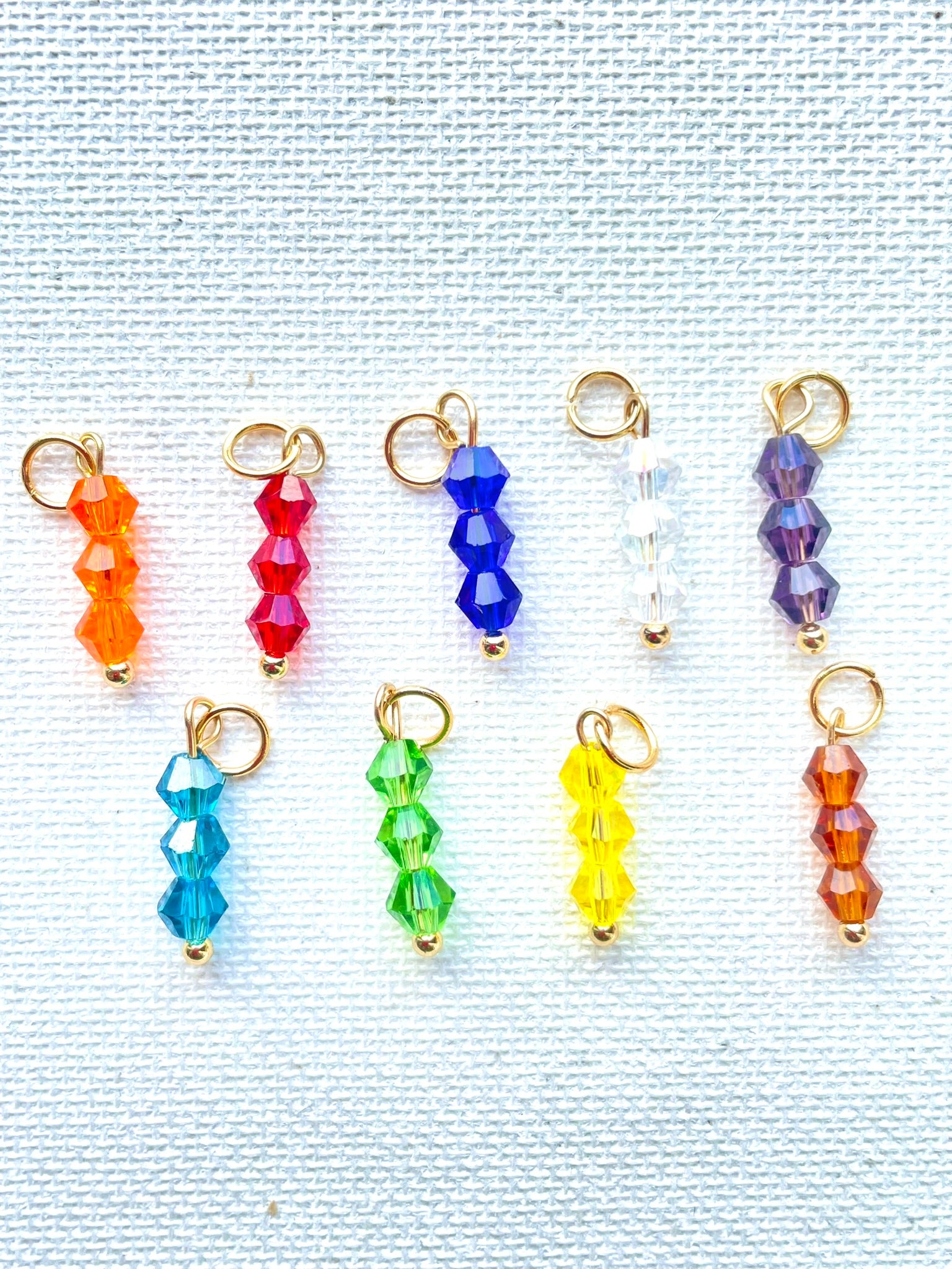 perles verre colorées pour personnalisation boucle d'oreille double FAV - bijoux personnalisés
