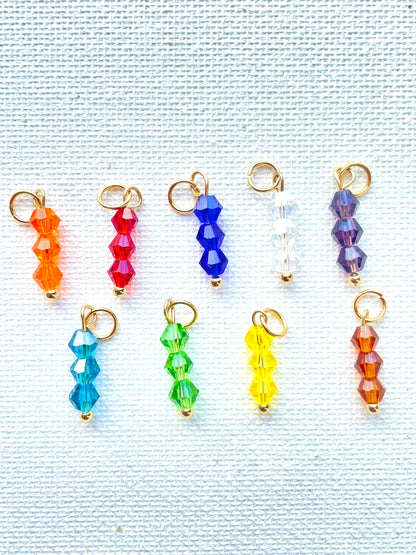 perles verre colorées pour personnalisation boucle d'oreille double FAV - bijoux personnalisés