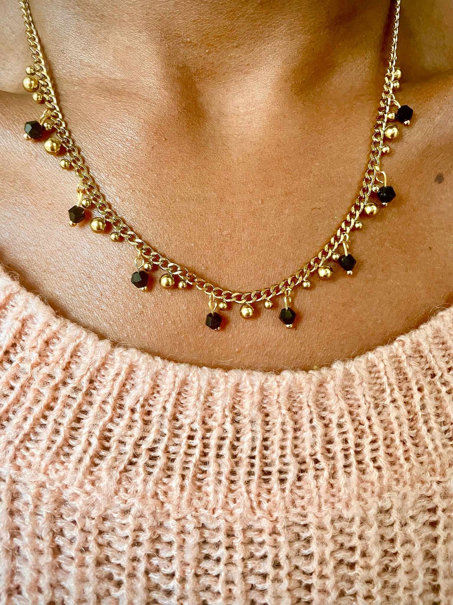Boucles d'oreilles OLIVIA pendantes en acier inoxydable avec perles colorées à personnaliser - bijoux personnalisés