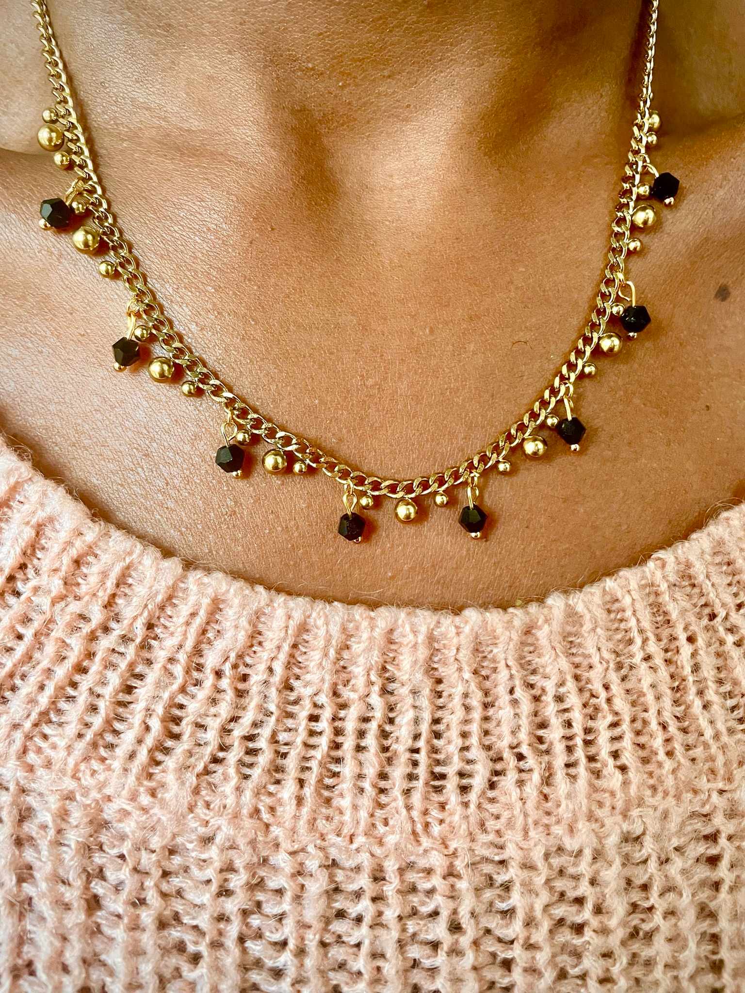 Boucles d'oreilles OLIVIA pendantes en acier inoxydable avec perles colorées à personnaliser - bijoux personnalisés