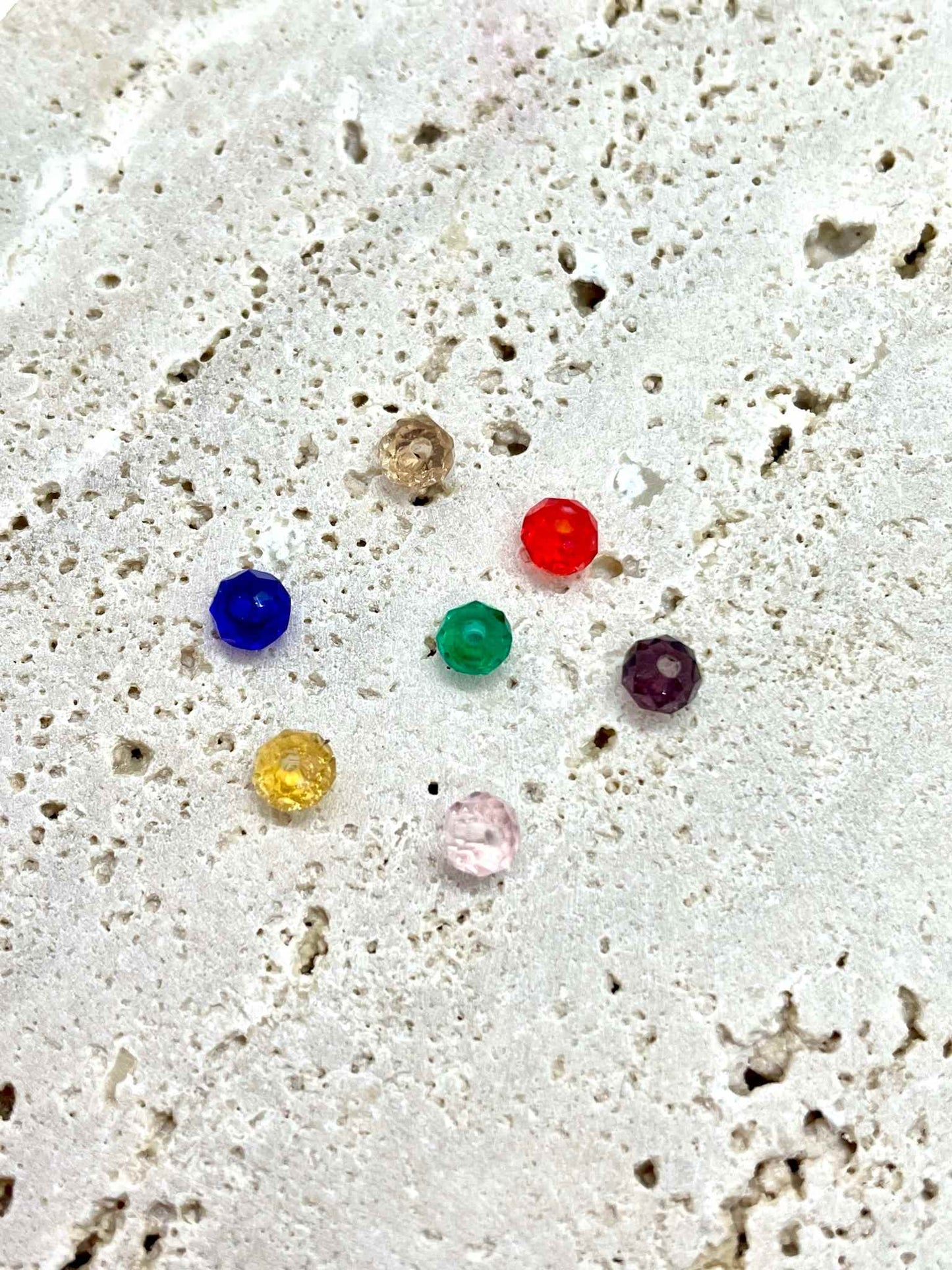 Perles de verre colorées - bijoux personnalisés