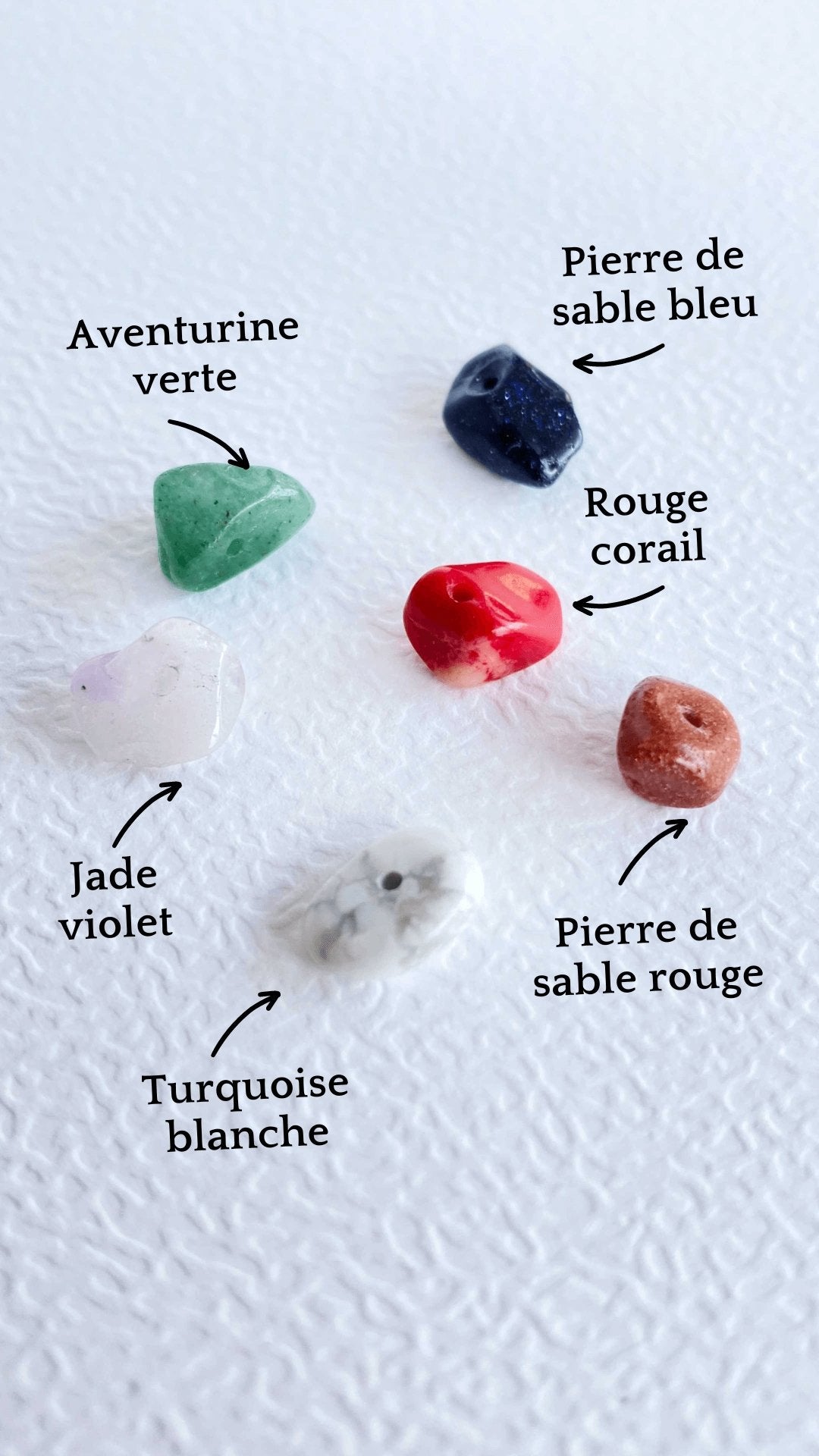 Pierres naturelles - bijoux personnalisés